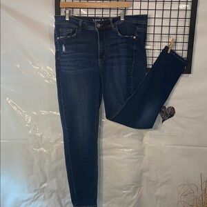 Love & Legend Women's Deep Blue Skinny Jeans with stretch